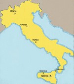 Kaartje Italie